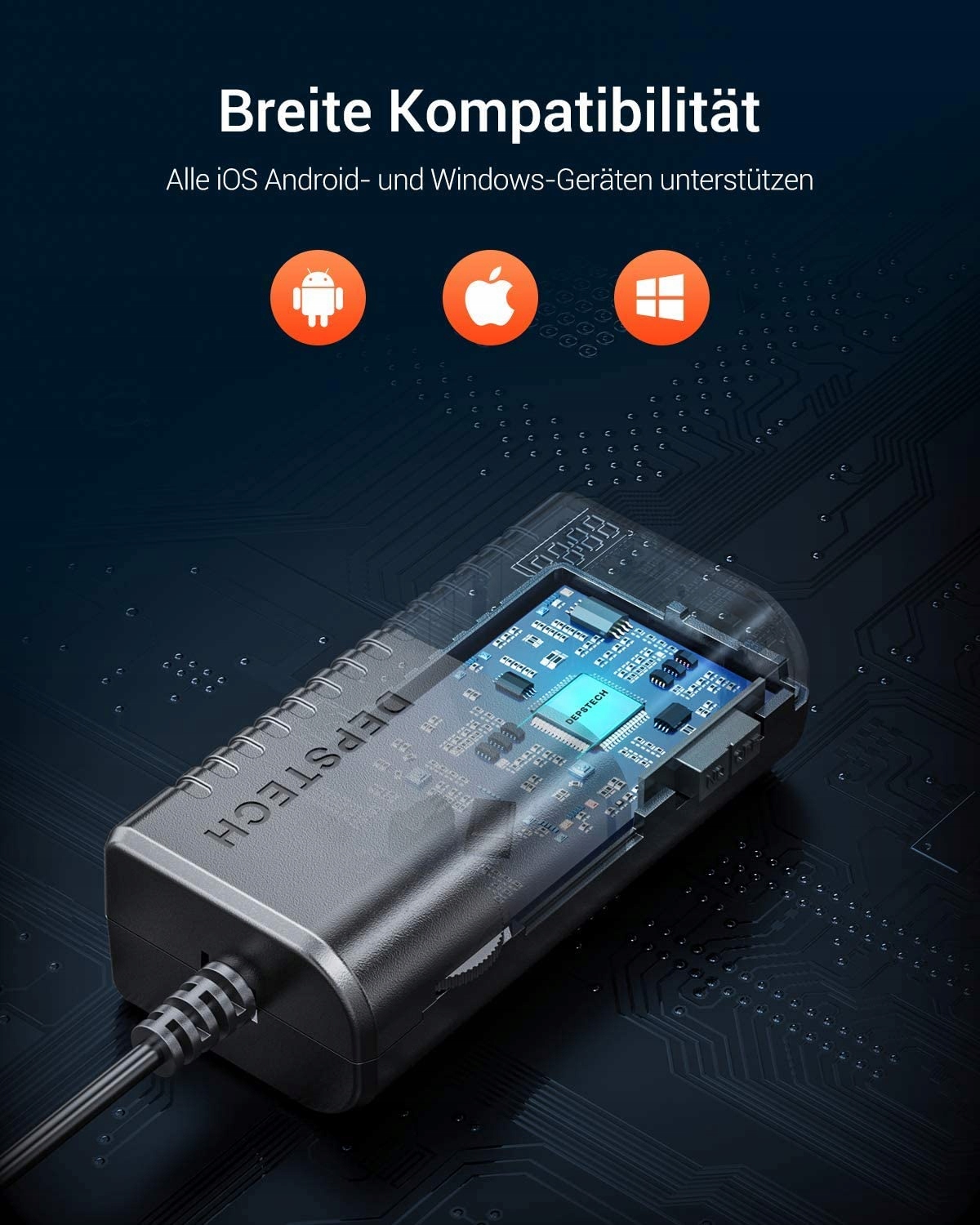 KAMERA ENDOSKOPOWA DEPSTECH Z OŚWIETLENIEM LED EAN (GTIN) 05903876990671