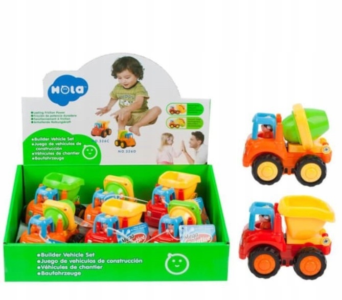 

Auto ciężarowe, betoniarka Napęd Pull&back