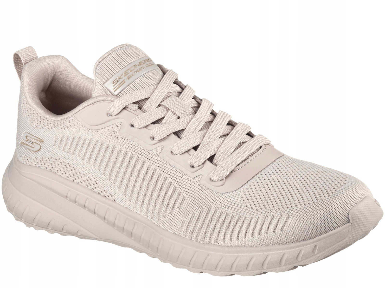 Skechers Bobs Squad Chaos Face 117209 Nude Buty Damskie Sneakersy Beżowe