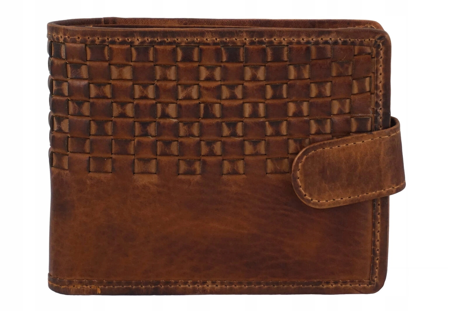 Exkluzivní pánská peněženka zapínáním Hnědá