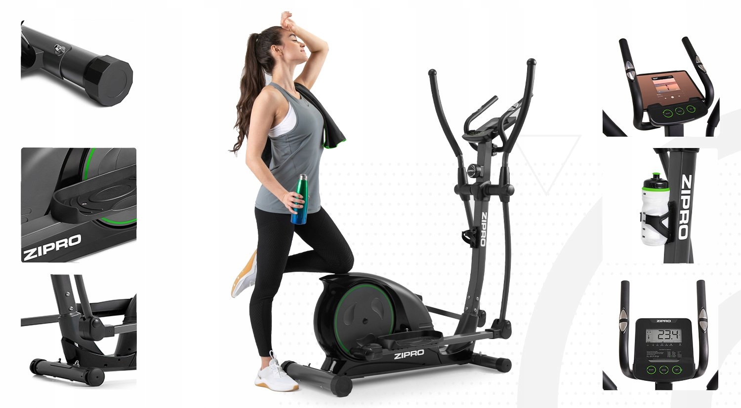 Trenażer Eliptyczny Orbi-Trek Treningowy Magnetyczny do 150kg - Hulk Zipro Rodzaj magnetyczny