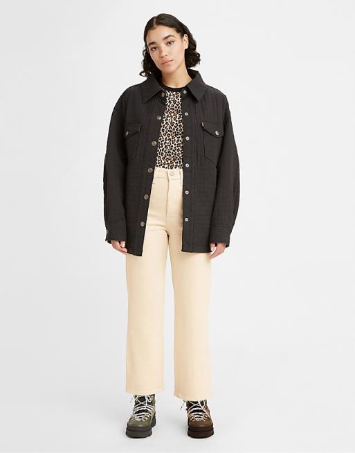 Levi's Ecru Proste Jeansy Guziki (28)