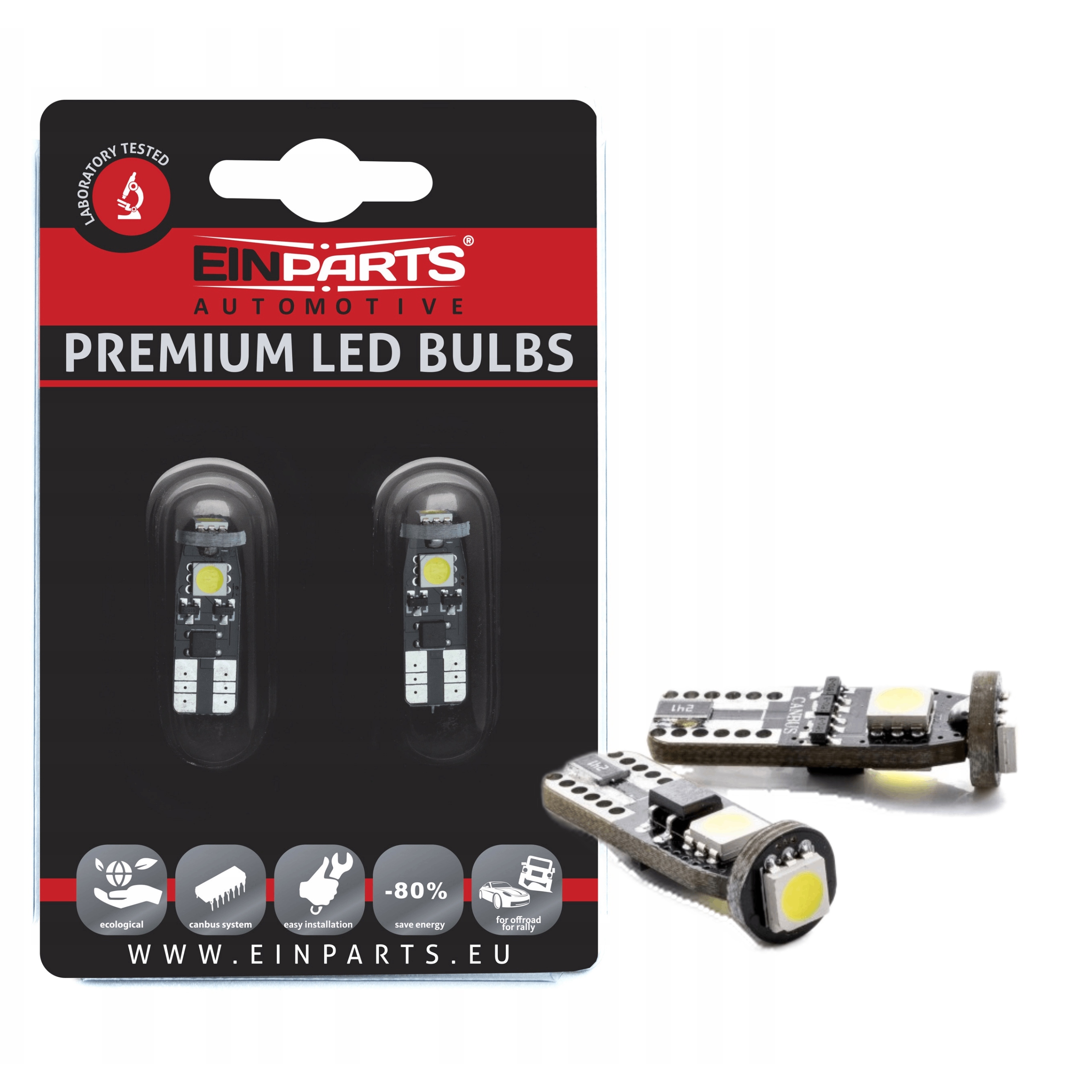 Żarówki Led W5W 6000K 3x Smd 5050 12V Canbus