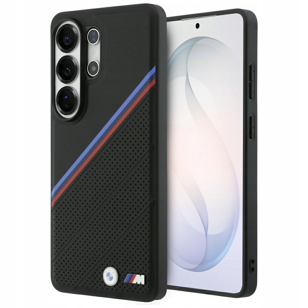 Pouzdro Bmw Tricolor Metal Logo MagSafe pro Samsung Galaxy S26 Ultra, černé