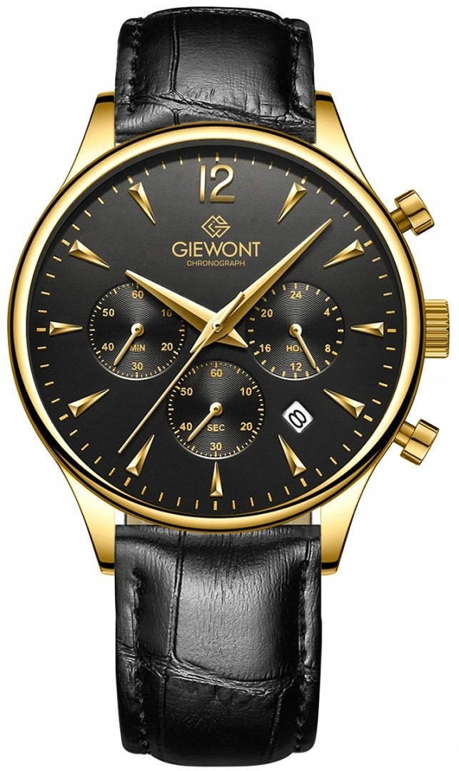 Pánské Hodinky Giewont Chronograph Sapphire Černozlaté GW6310-A4