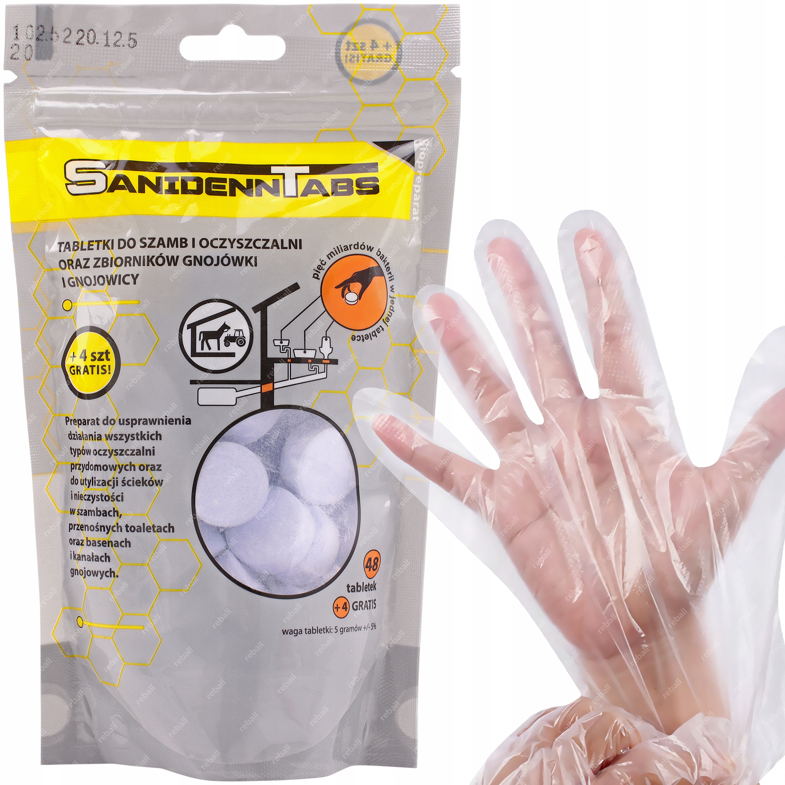 Tablety Do Septiku Bakterie Do Domácí Čističky Sanidenn Tabs 52KS