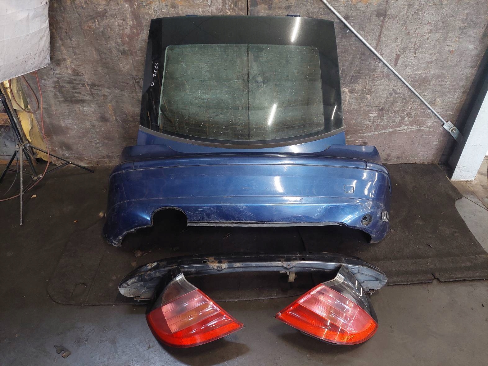 complete rear part MERCEDES-BENZ CL203 345 lights bumper trunk door boot