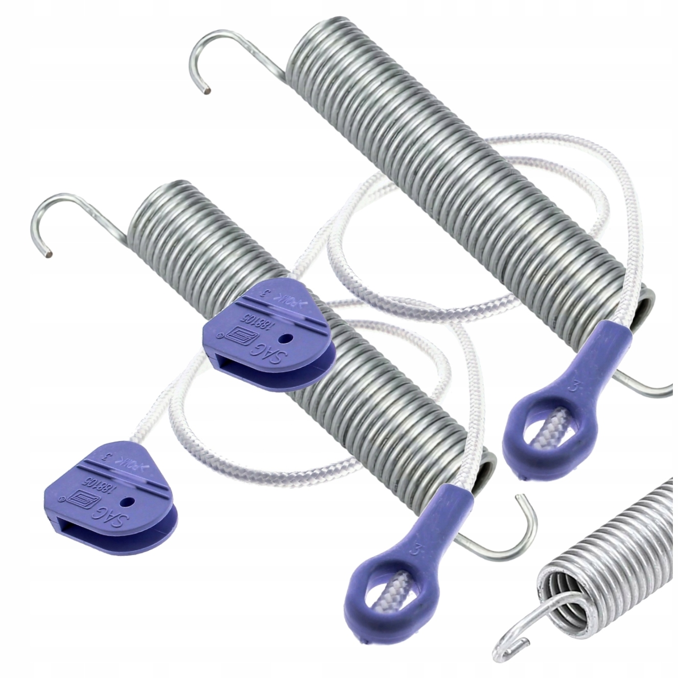 Kpl. Sprężyn linek zawiasu drzwi zmywarki Beko