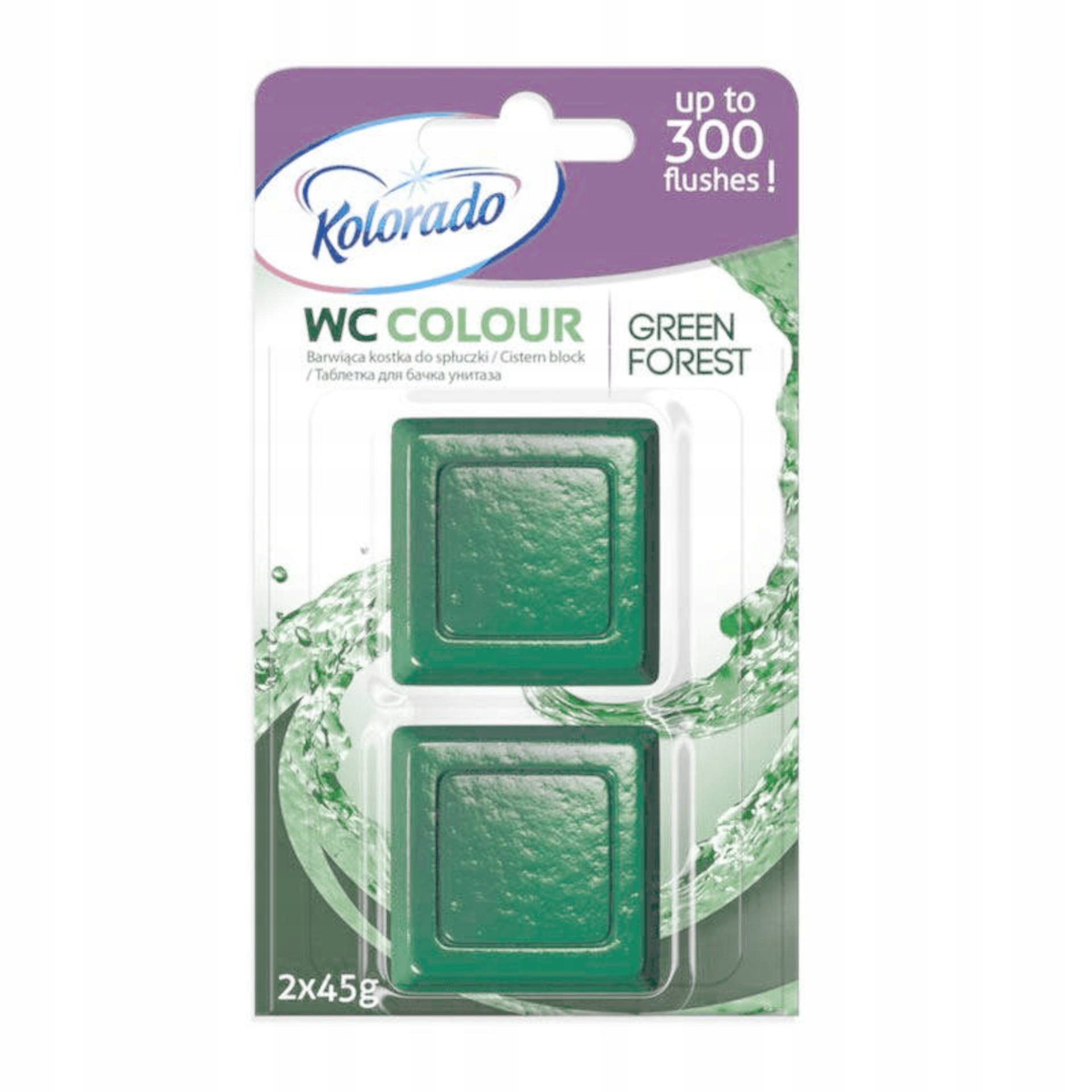 

Kolorado Kostka do Wc barwiąca 2x45g Green Forest