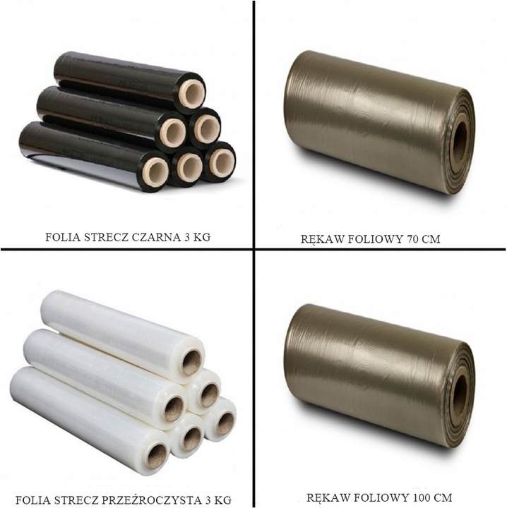 FOLIA STRETCH XL STRECZ MOCNA ROLKA KRYJĄCA 3KG Waga produktu z opakowaniem jednostkowym 3 kg