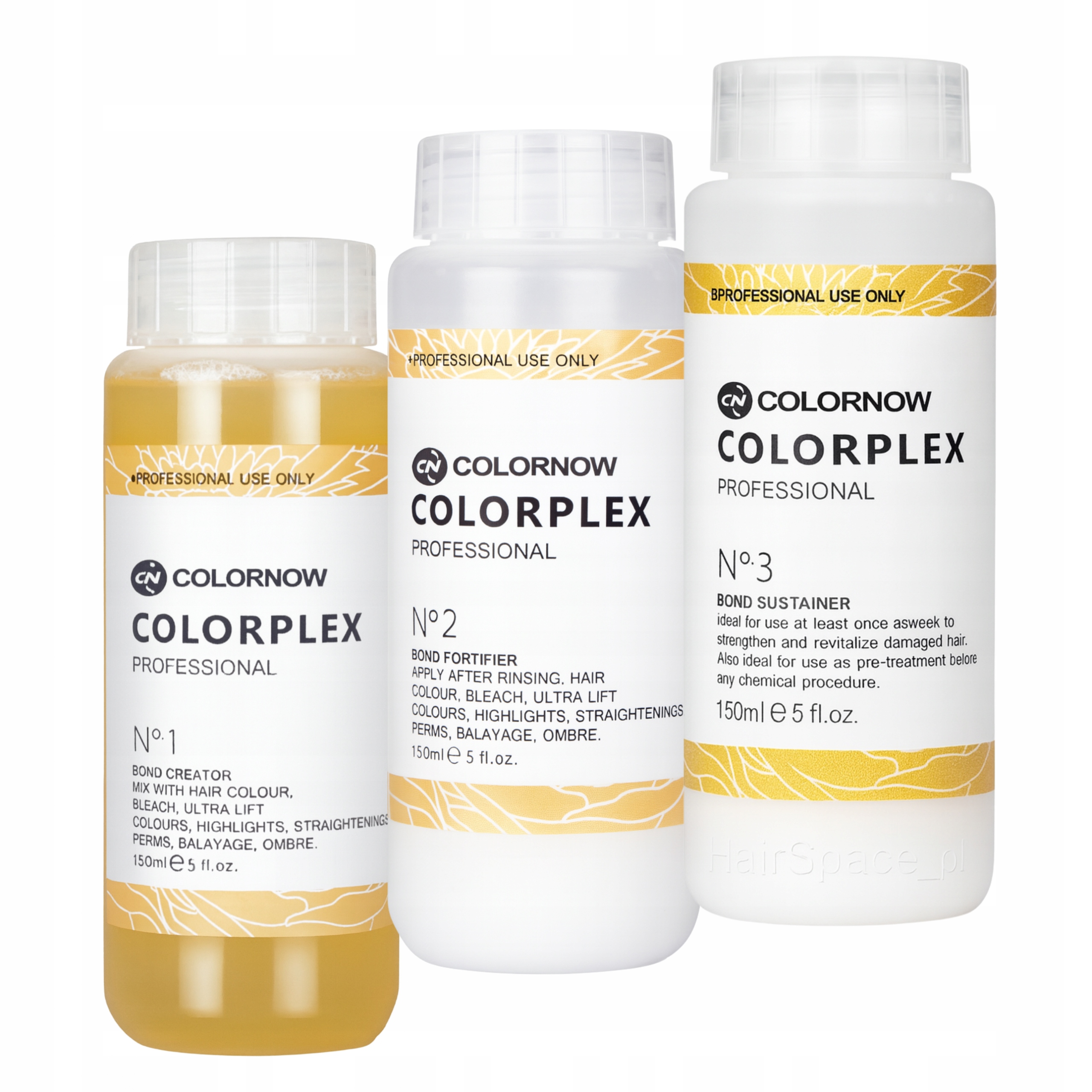 Sada Colorplex č.1+2+3 (3x150 ml) Regenerační a obnovující hydratační přípravek