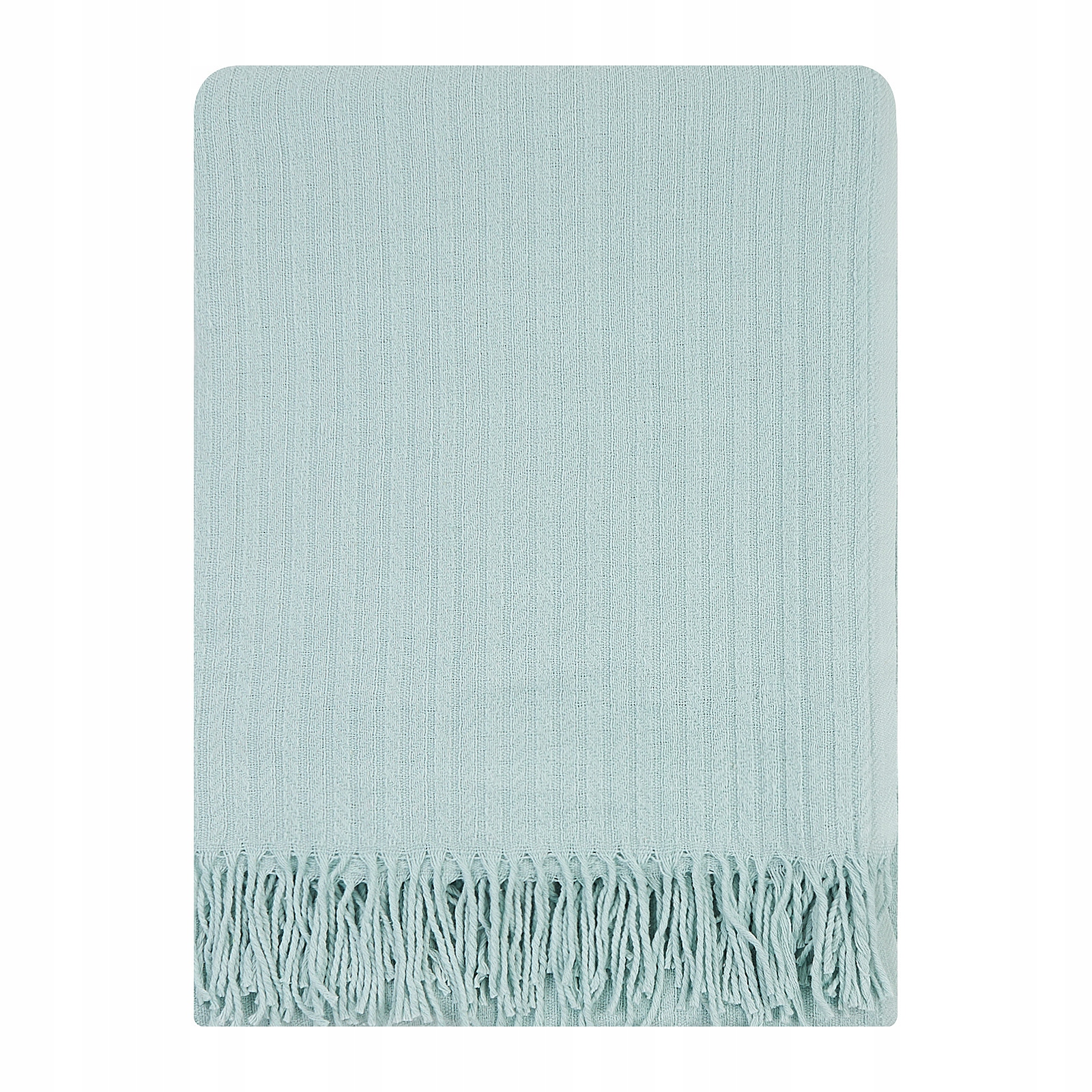 Bavlněná deka 100% bavlna 140 x 200 cm s třásněmi pléd na pohovku a postel