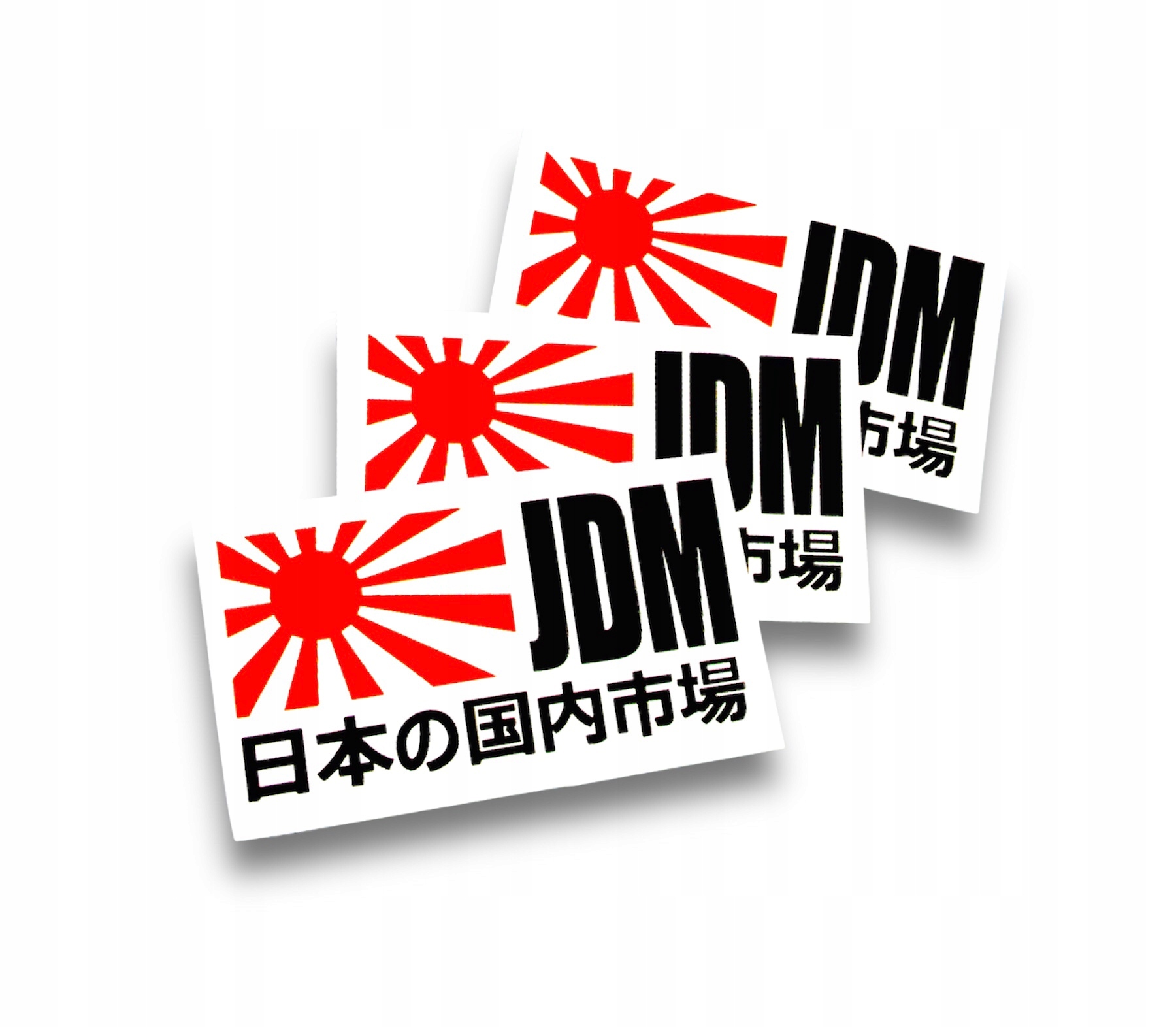 Naklejka Jdm Japanese Domestic Market Symbol Flaga Japoński Wschód Słońca
