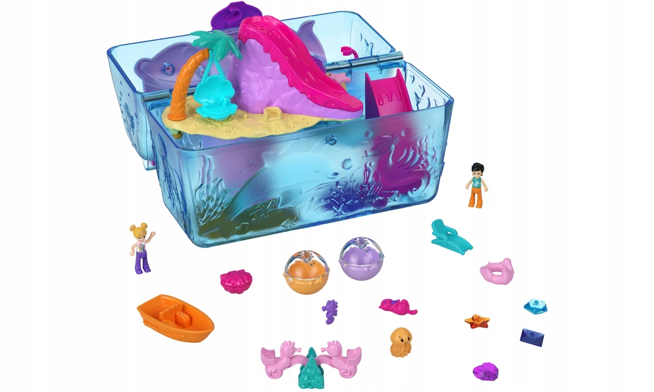 LALKA POLLY POCKET WYSPA SKARBÓW KUFEREK WYDERKA Wiek dziecka 4 lata +