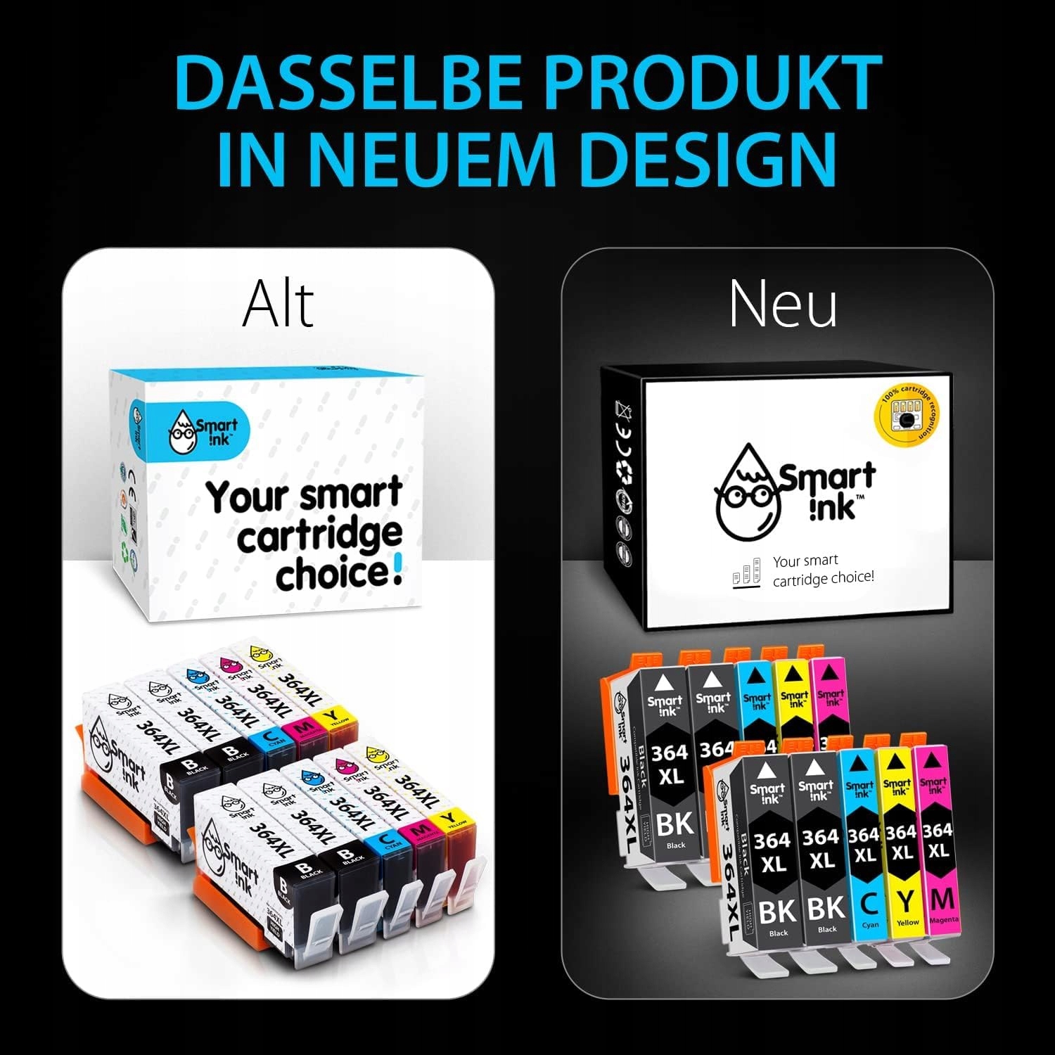 SMART INK Zestaw Tuszy Zamiennych HP 364XL 10szt Photosmart OfficeJet — miniatura 7