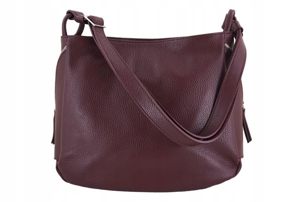 Dámská taška z přírodní kůže Barberinis Bordó