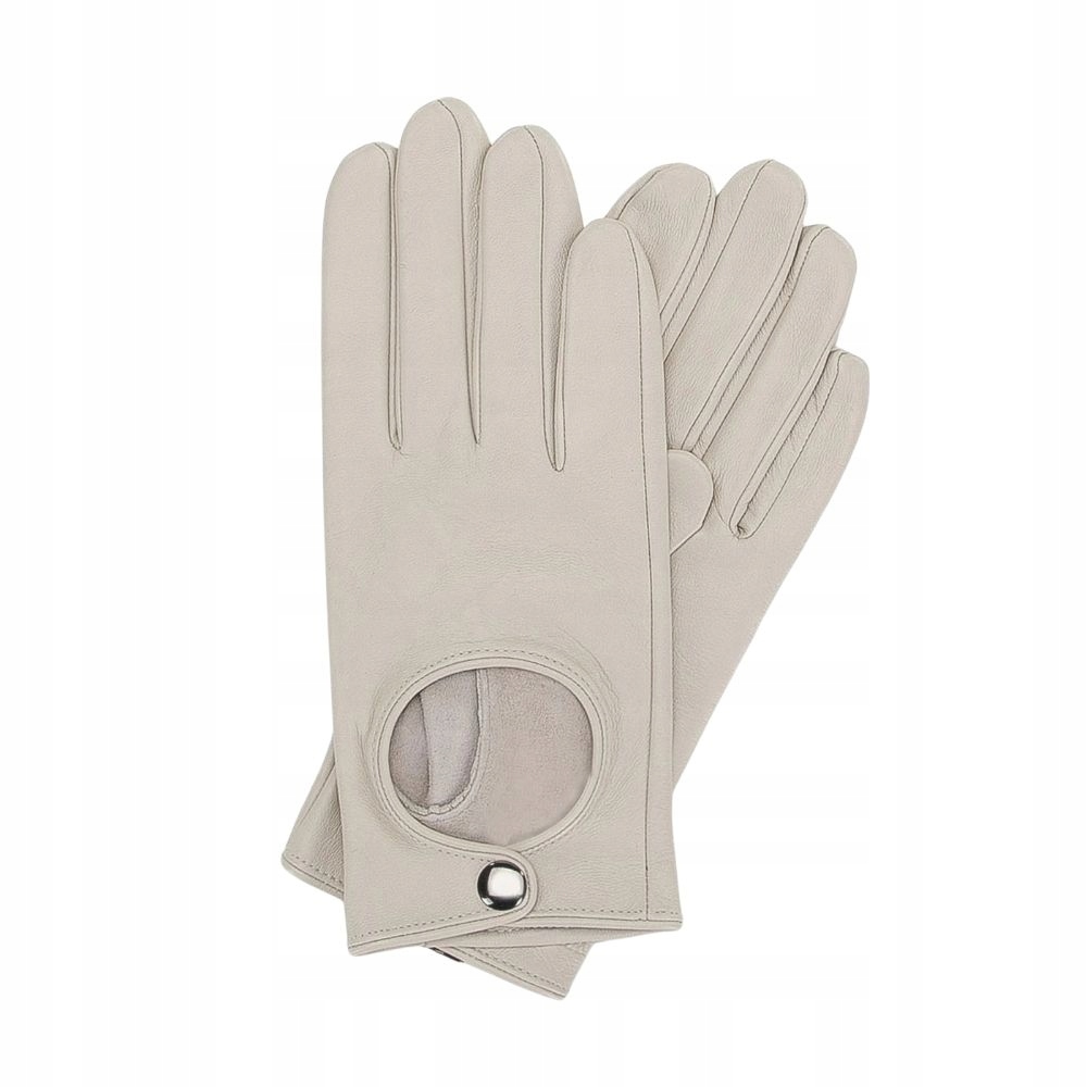 Dámské automobilové rukavice Wittchen 46-6A-003-0 M Ecru elegantní
