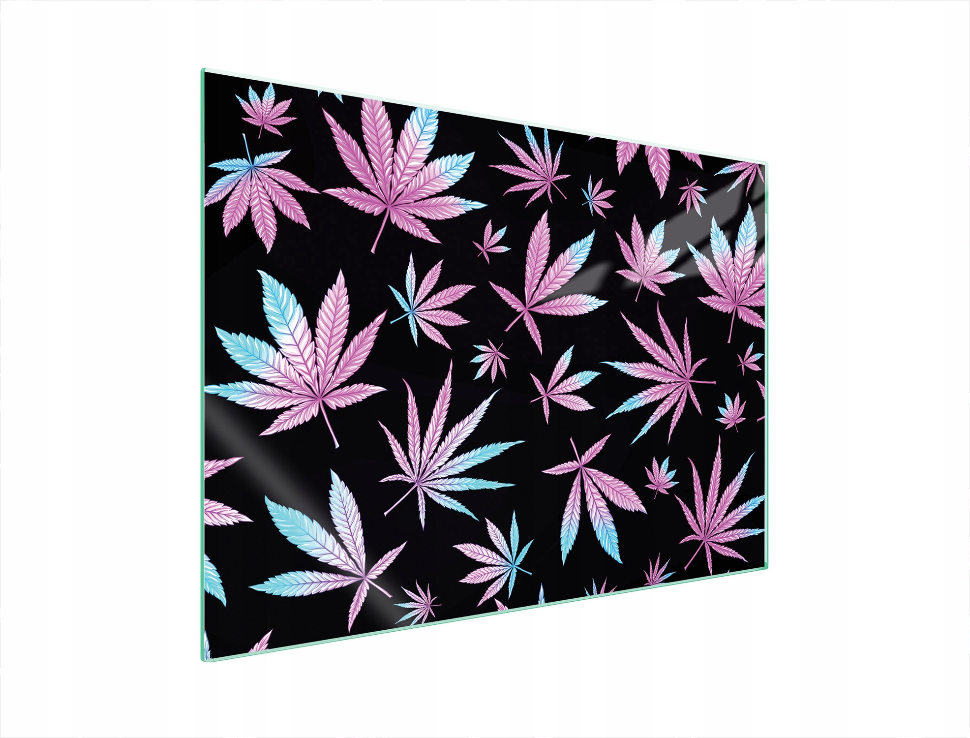 Ochranná Skleněná Deska Na Sporák 70x52 Listy Tvrzené Sklo