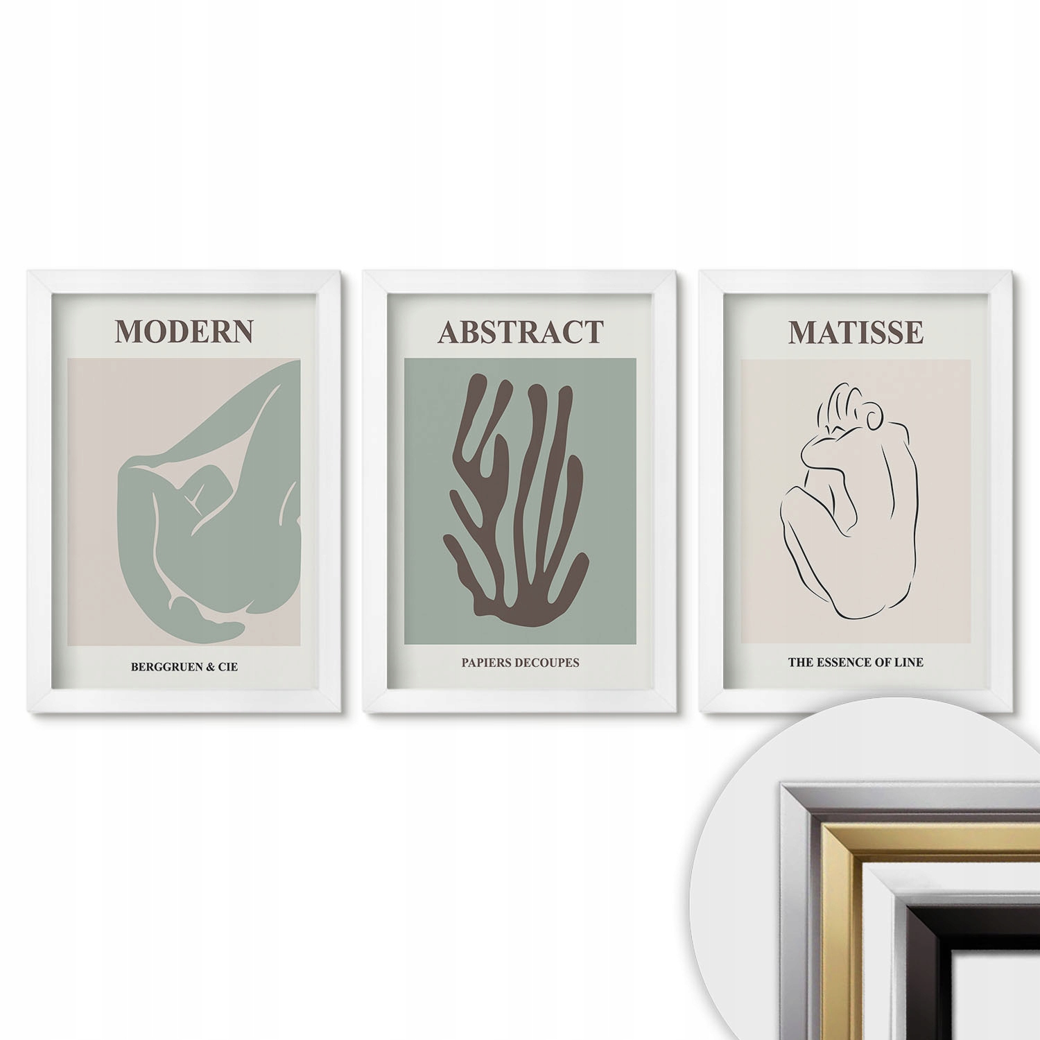 Dekorativní fotoobraz Sada 20x30 Stylový abstraktní obraz Matisse