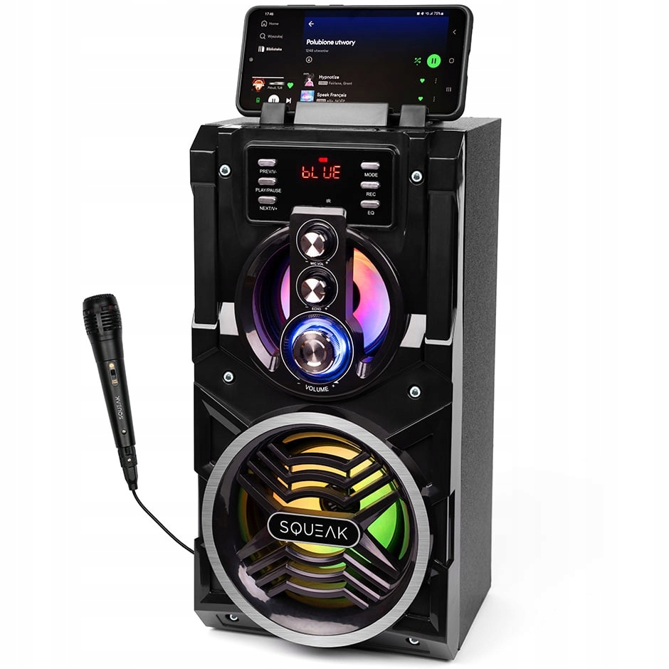 MOBILNY GŁOŚNIK BOOMBOX BLUETOOTH FM 3szt-MIKROFON Model BeatBoxer