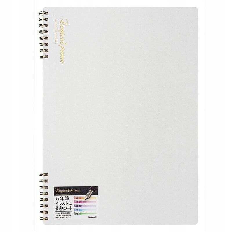 Notatnik A4 czyste kartki Logical Prime W biały 210x148 mm Nakabayashi