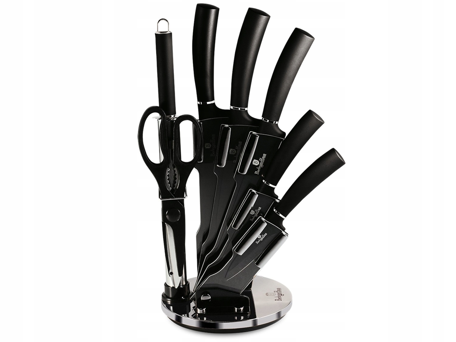 Sada nožů se stojanem Berlinger Haus Black Silver BH-2565