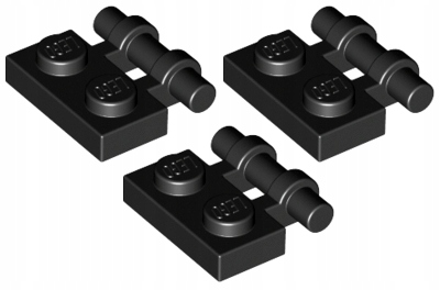 

Lego Płytka Uchwyt 1x2 Czarna (2540/4140588) x3