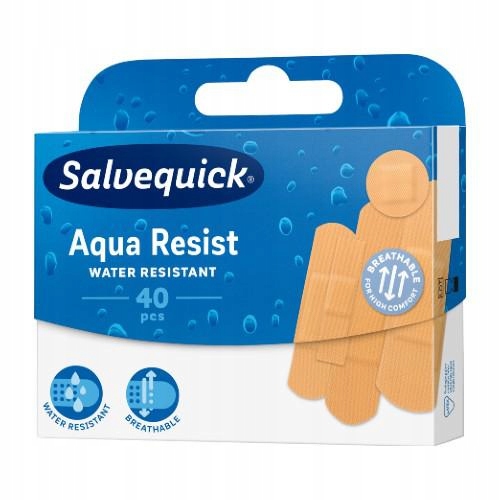 

Salvequick Plastry Wodoodporne Aqua Resist, 40 szt