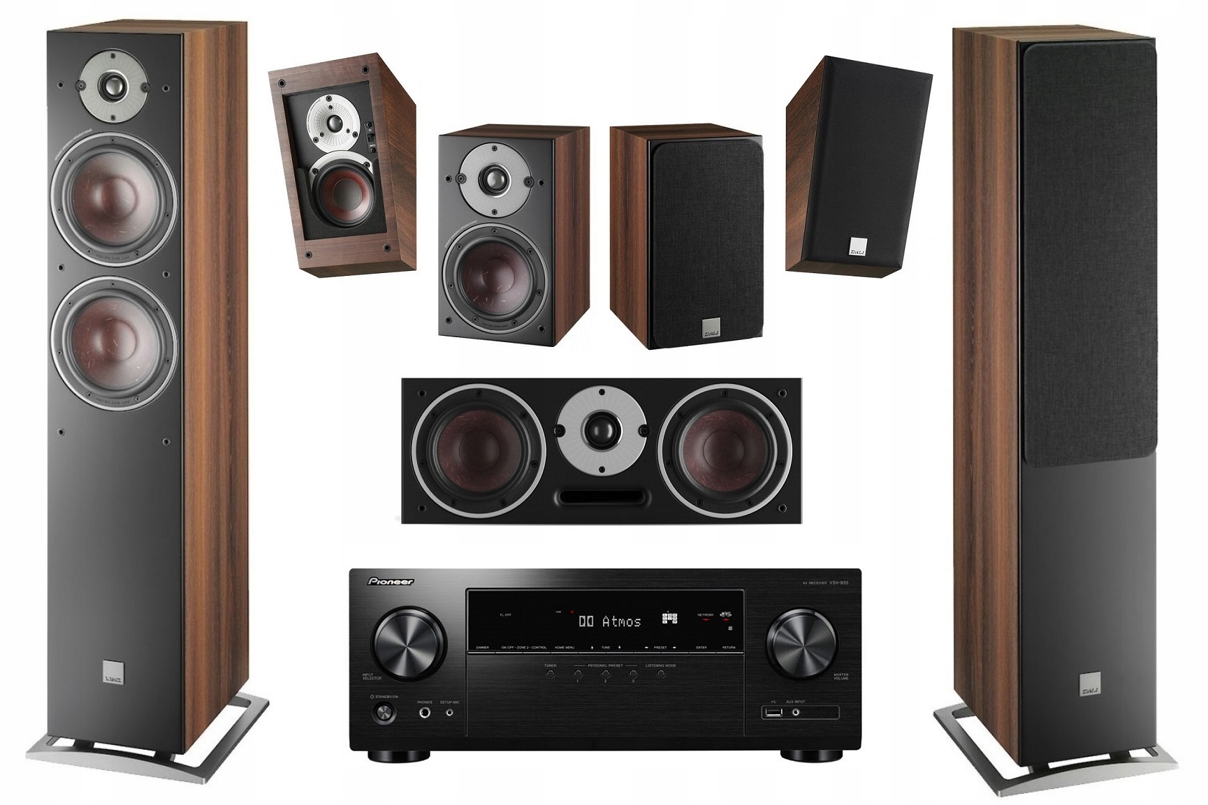 DALI OBERON KOMPLETNE 7.0 ATMOS + PIONEER VSX-935