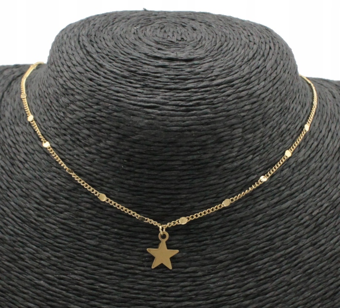 

Naszyjnik Złoty Shine Gwiazdka Stainless Steel