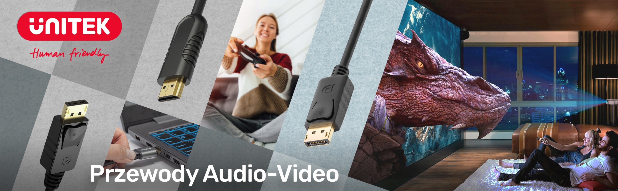 Kabel UNITEK mini DisplayPort - DisplayPort 4K 3M Kod producenta Y-C612BK