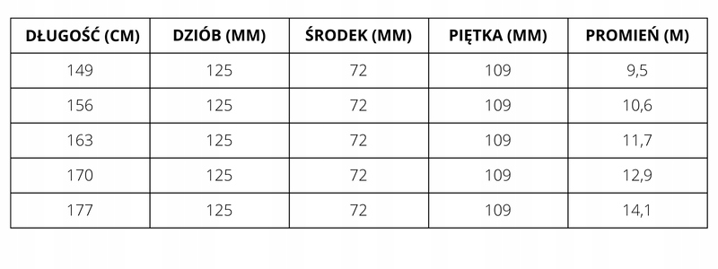 Narty HEAD WC Rebels E.XSR + PR 11 GW 2024 170 cm Twardość (flex) twarde