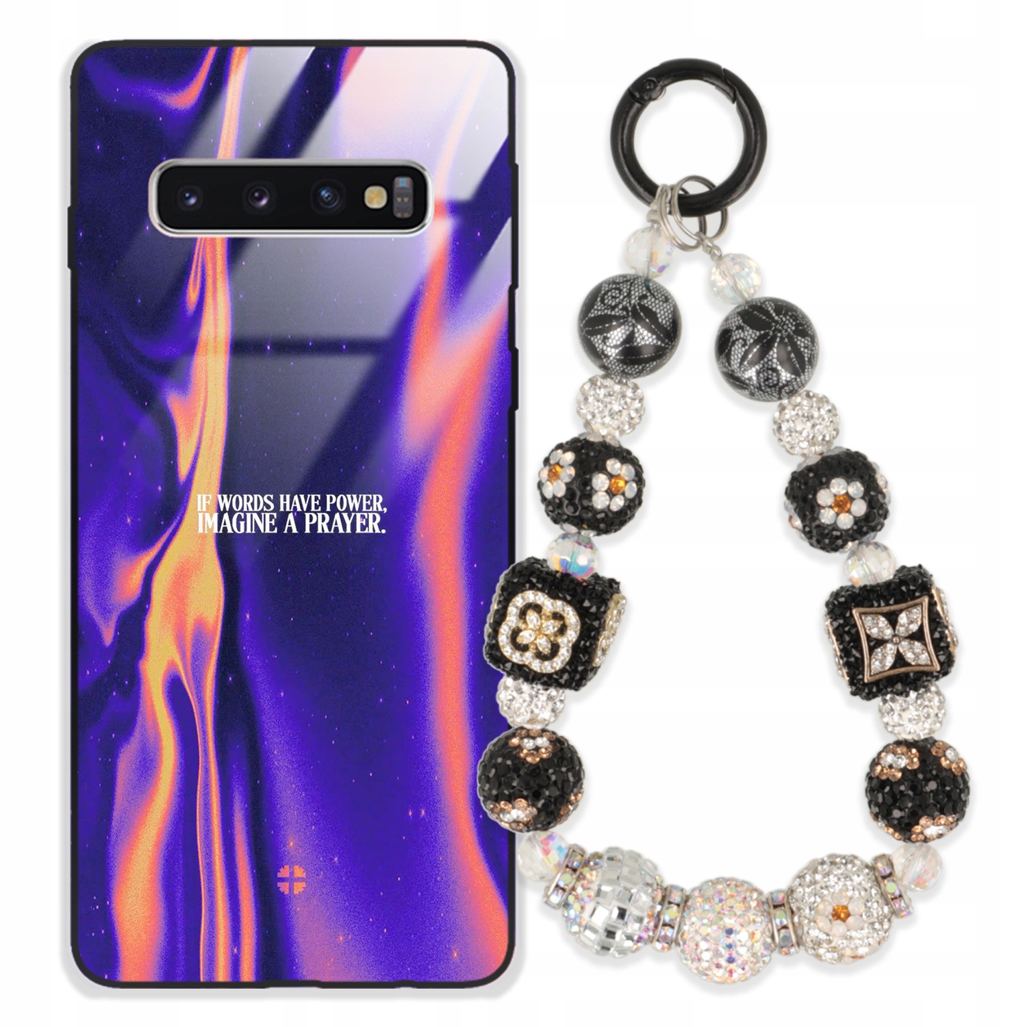 Pouzdro Pro Samsung S10 Case Glass| Přívěsek Na Klíče Elegantní Kryt Premium Vzory