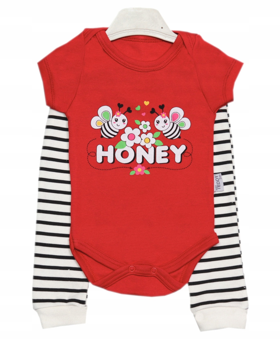 

Komplet niemowlęcy r.62 Body krótki rękaw+spodnie