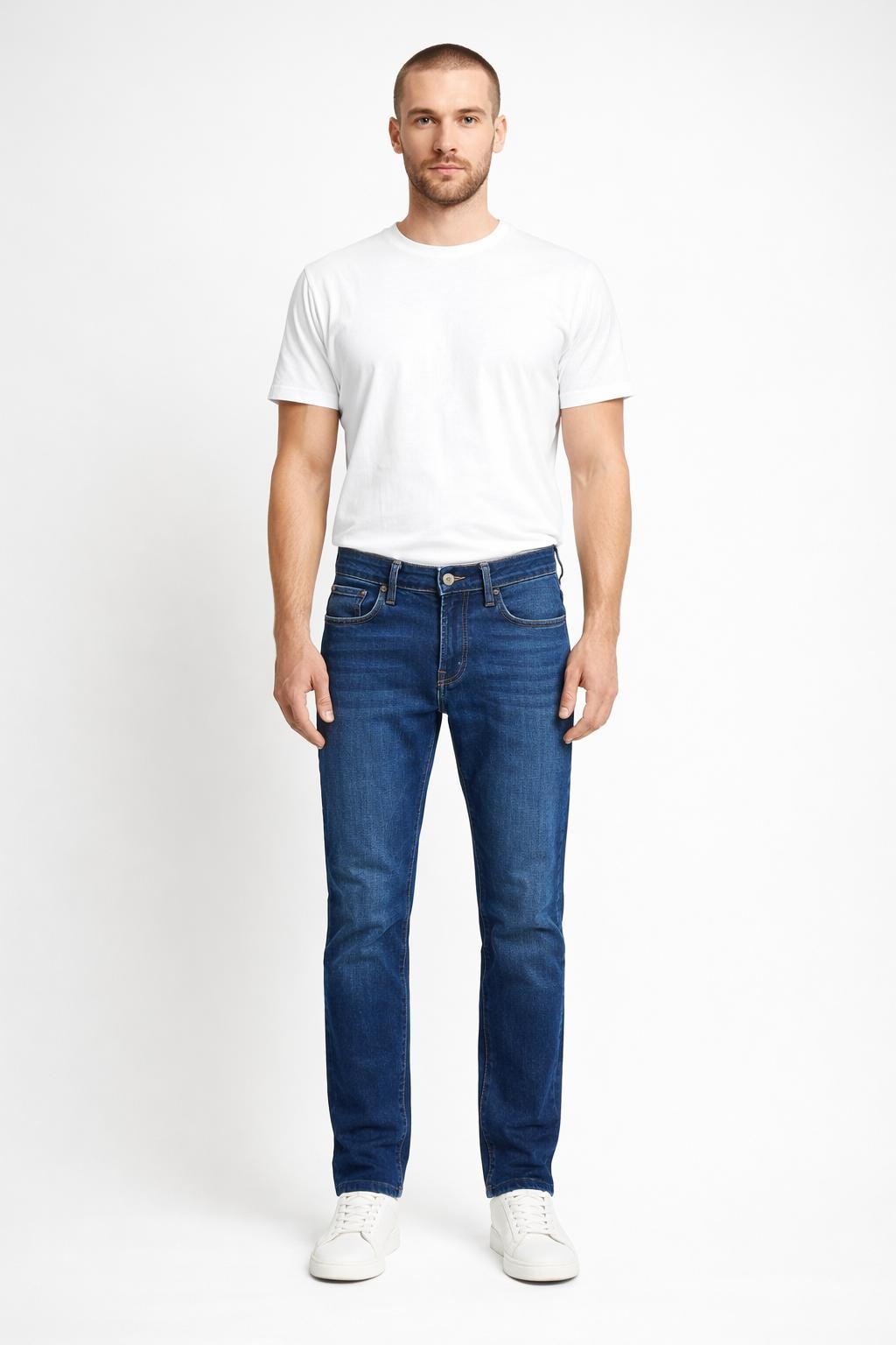 Pepe Jeans Modré Pánské Džíny Rovné S Oděrkami 29/32 Awa