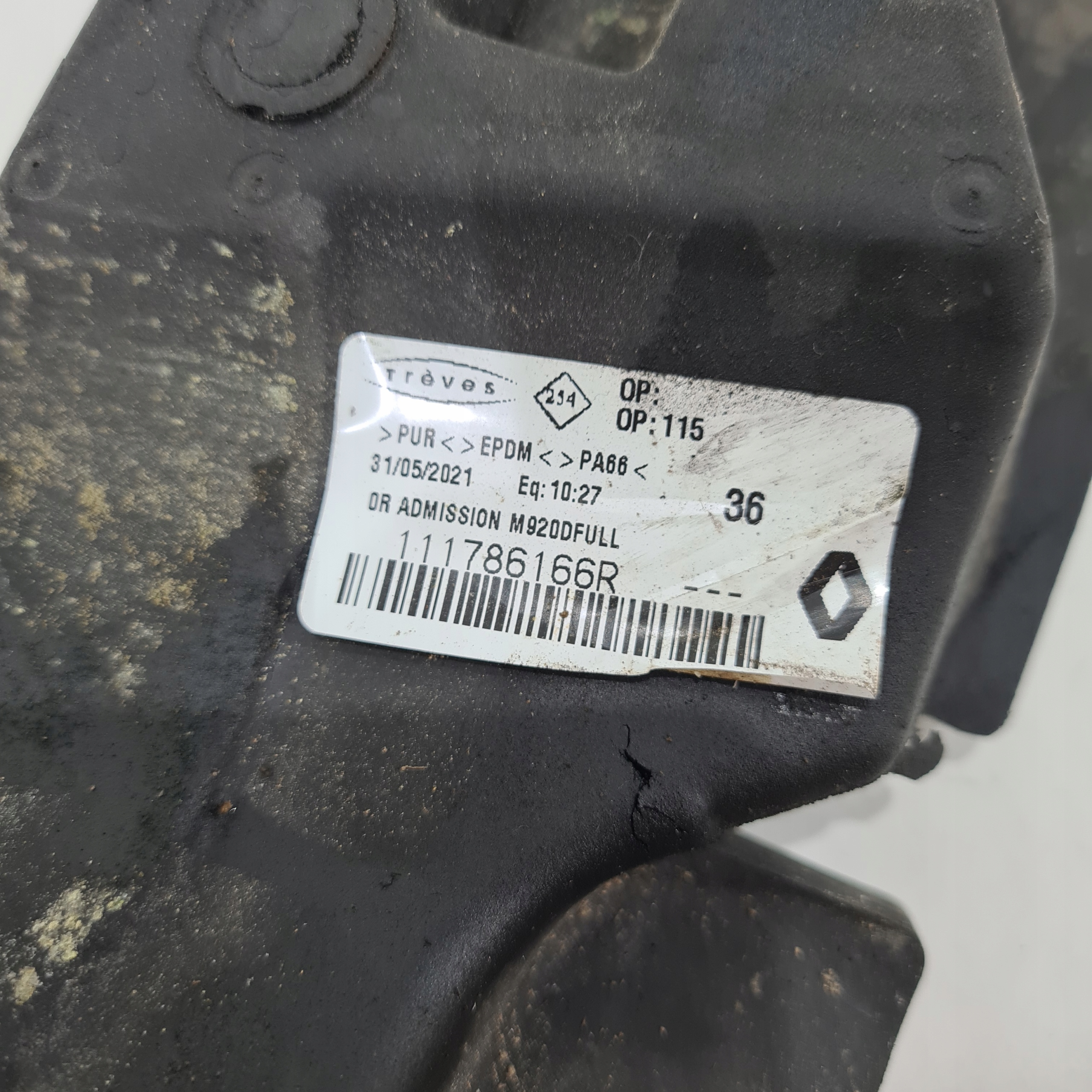 RENAULT 1.6 DCI soundproofing of the engine 111786166R