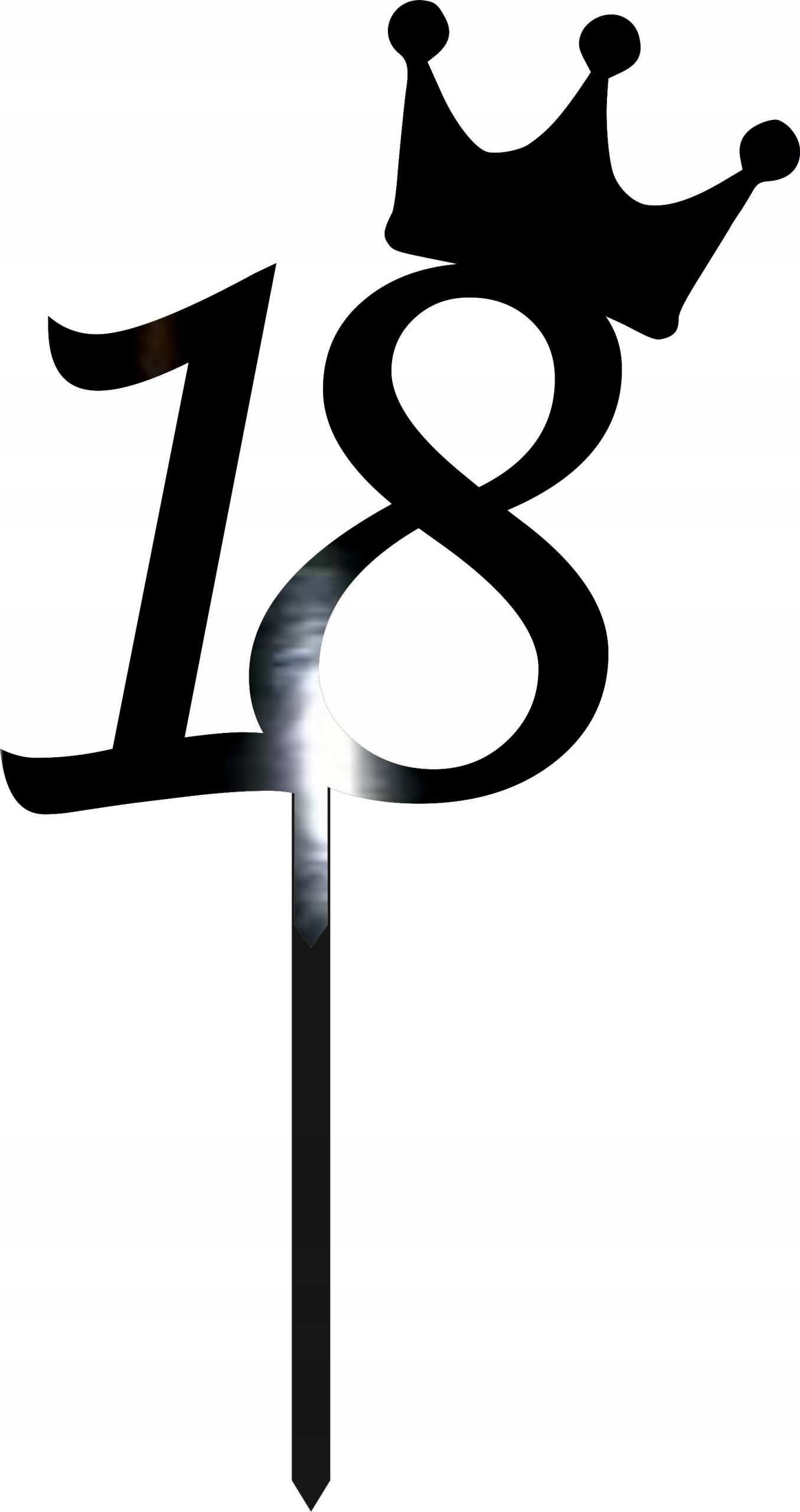 

Czarny Topper Na Tort Liczba Cyfra Urodziny Eko