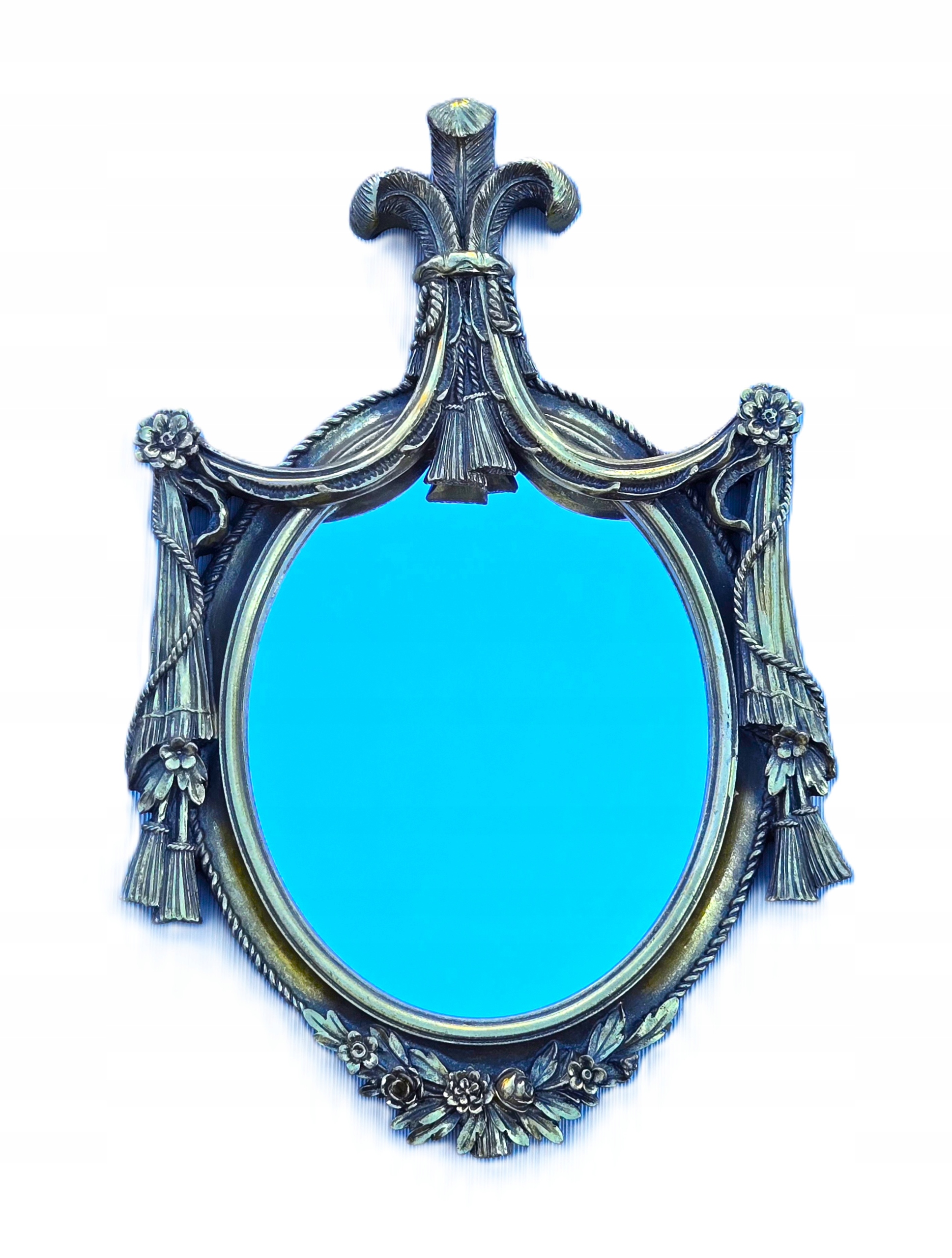 Oválne zrkadlo zlaté nástenné Závesné zrkadlo Zlaté zrkadlo ako darček