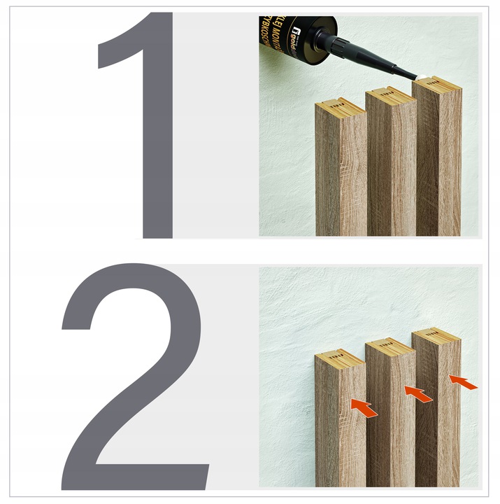 KLEJ MONTAŻOWY DO LISTWA PRZYPODŁOGOWA BIAŁA MDF LAMEL PŁYTA Kod producenta KGGD300