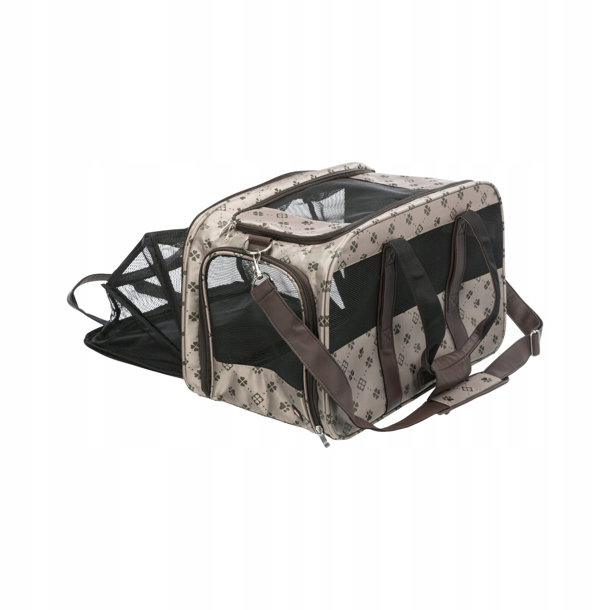 Levně Přepravní taška z tkaniny Trixie béžová M 54 cm x 32 cm x 32 cm