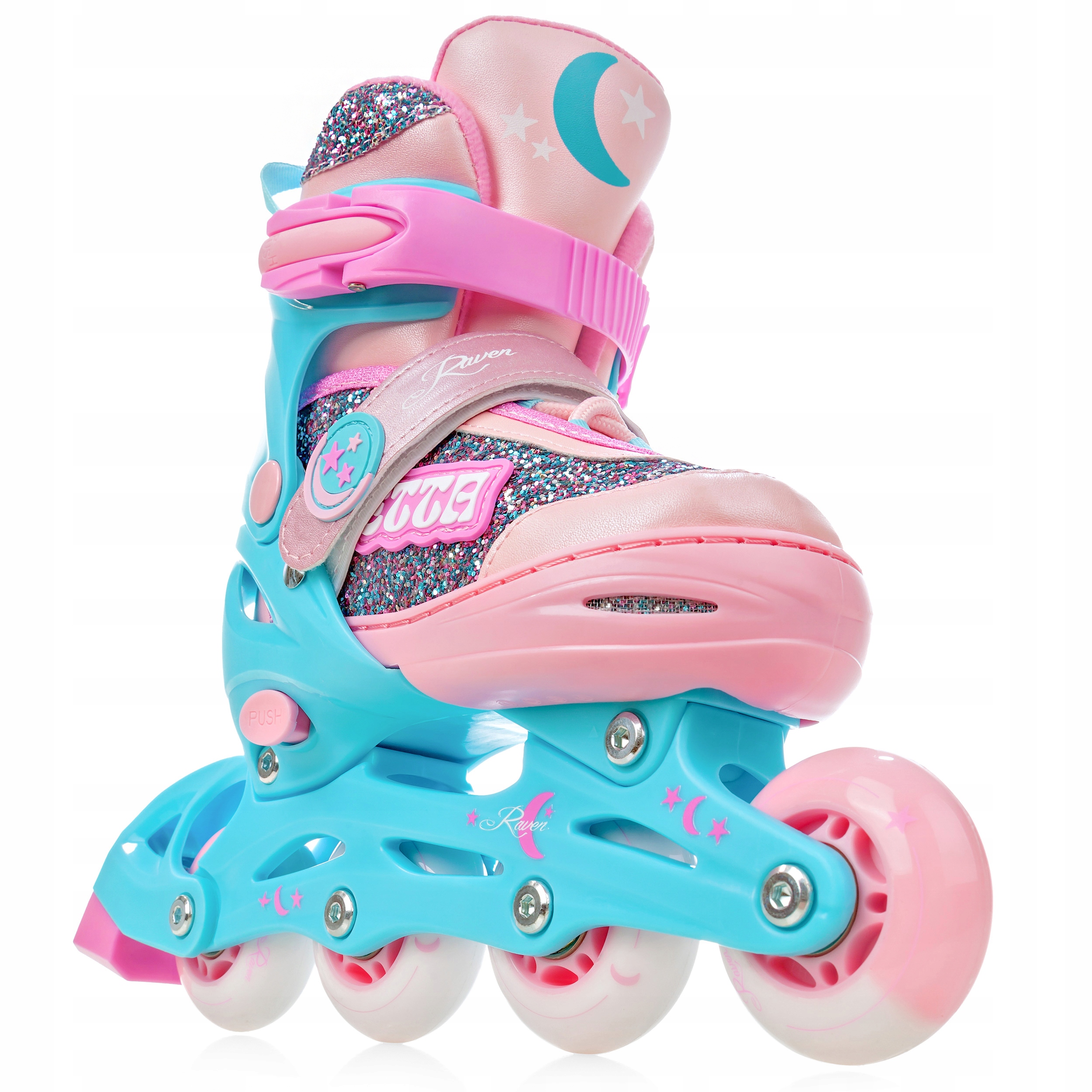 Rolki Regulowane RAVEN Etta 30-33 Kółka LED Marka Raven