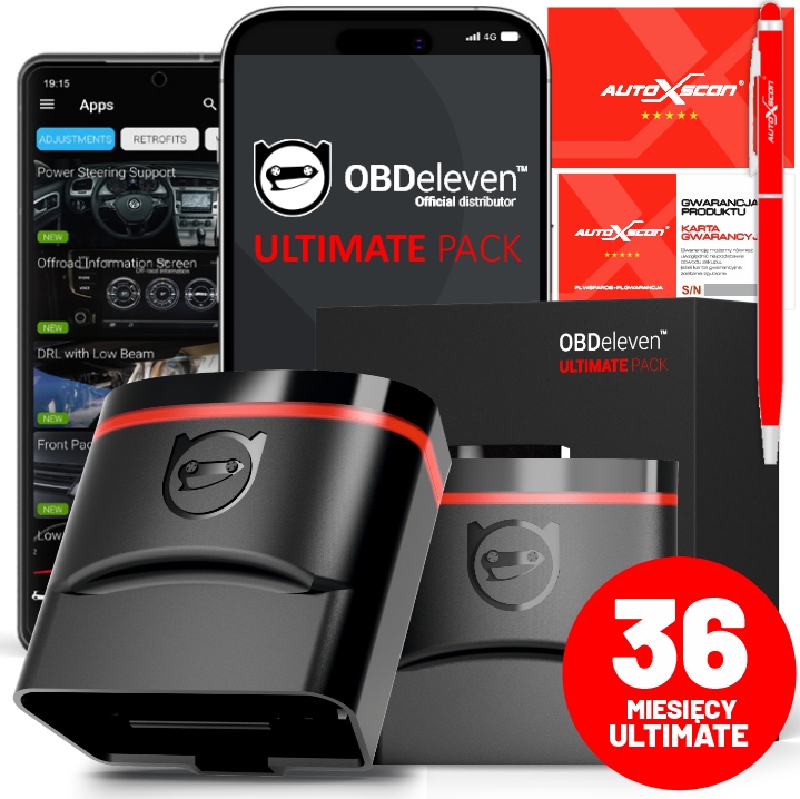 Rozhranie Vag OBDeleven Ultimate Pack 3 Roky Aktualizácie Poľský Predajca