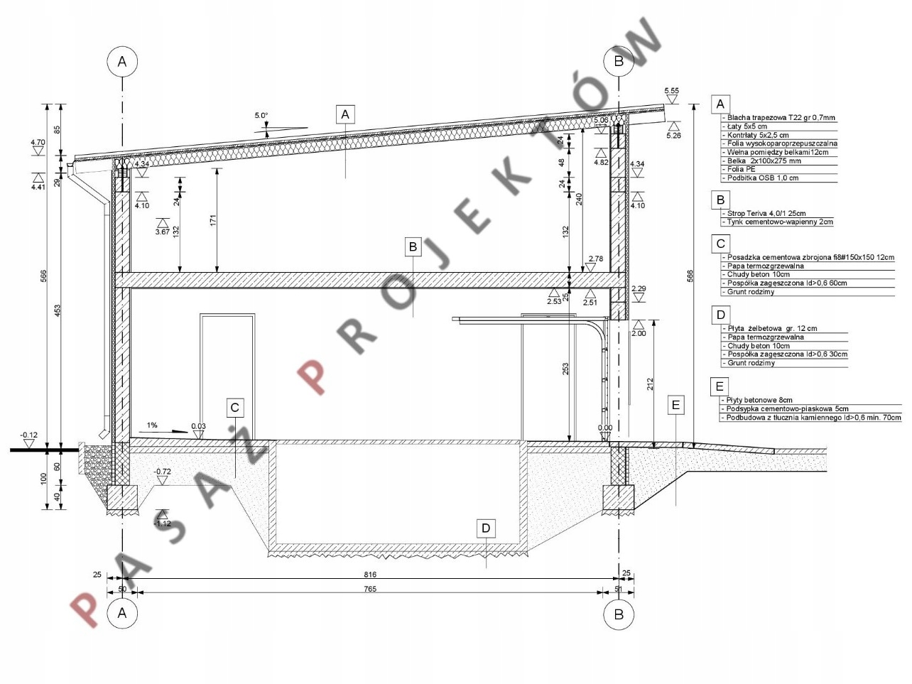 BUDYNEK GOSPODARCZY GJ113 Szerokość 16.1 m
