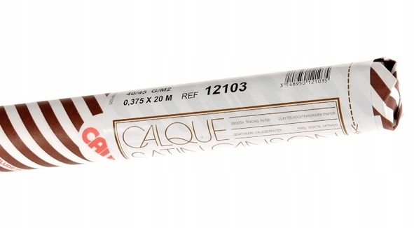 Kalka Kreślarska Kalka pro Kopírování vzorů 0,375 x 20 m 40/45 g/m2 Rolka,