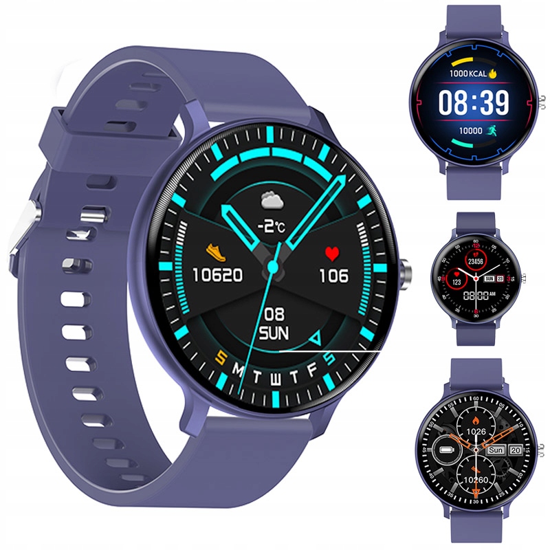 SMARTWATCH ZEGAREK DAMSKI MĘSKI POLSKIE MENU SPORT WODOODPORNY