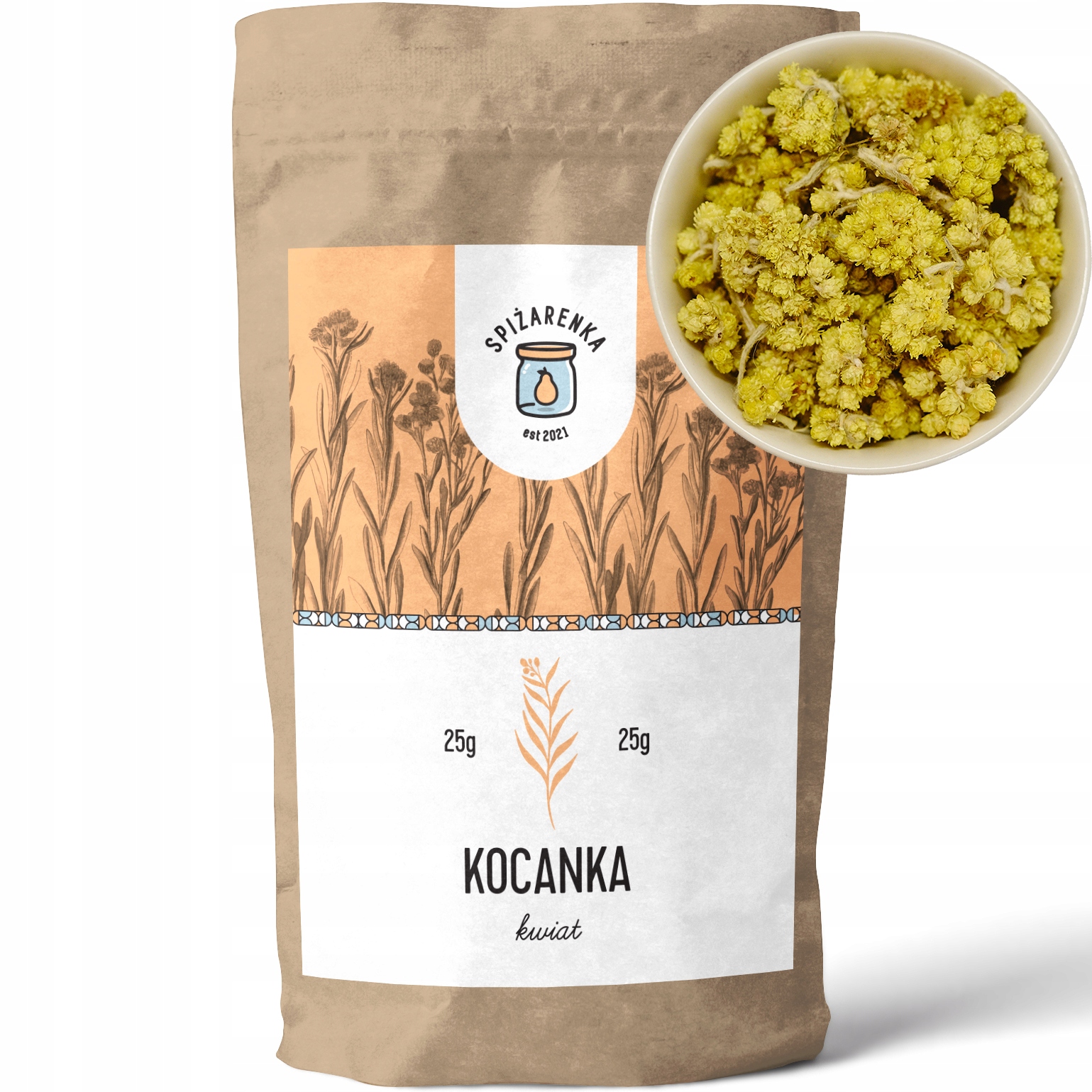 Levně 6 x Kocanka Květ Kocanki písková helichrysi flos čaj nálev 25 g