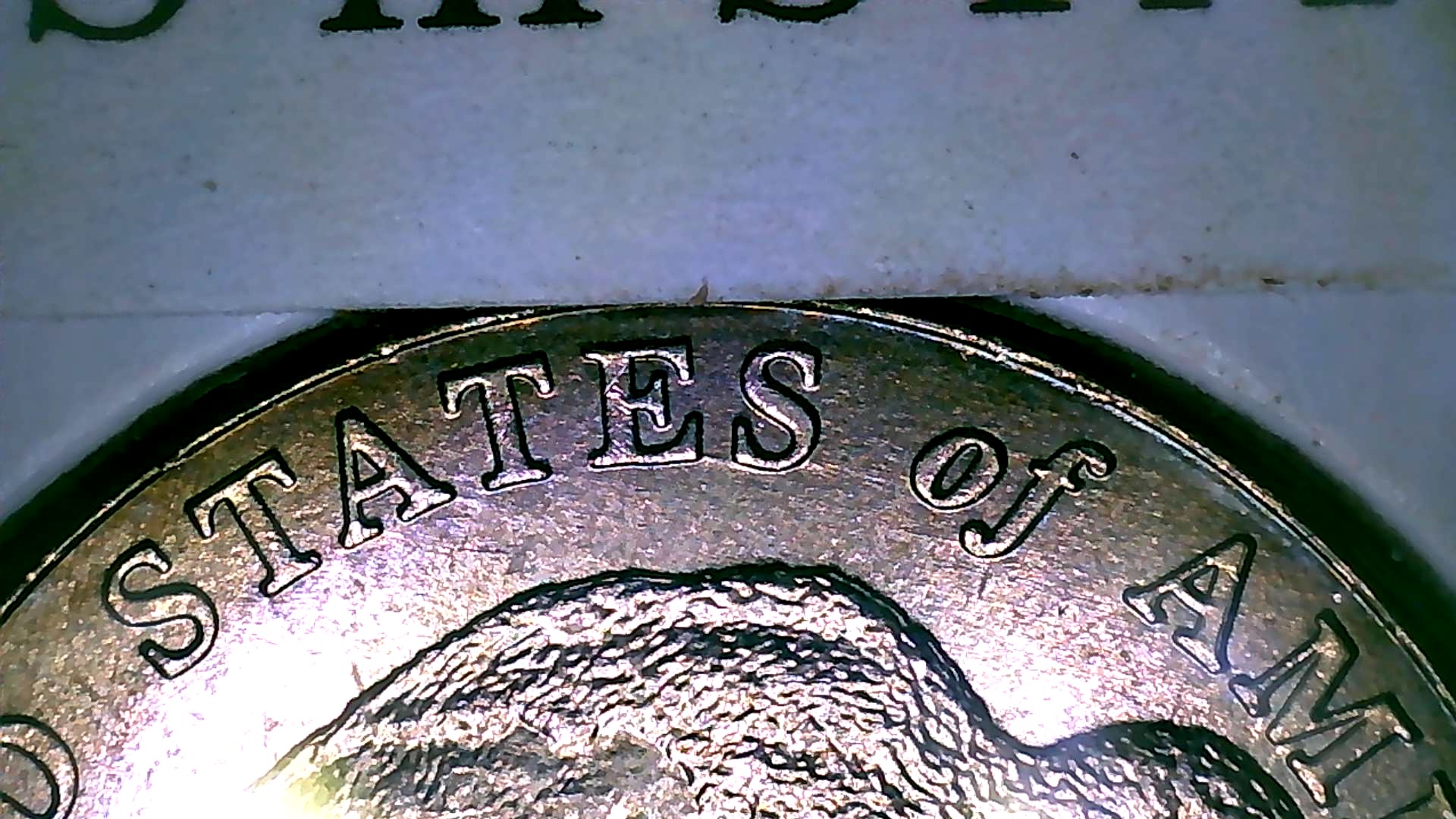 2005 P Bison 5cent DIE CRAK (pęknięcie stempla)