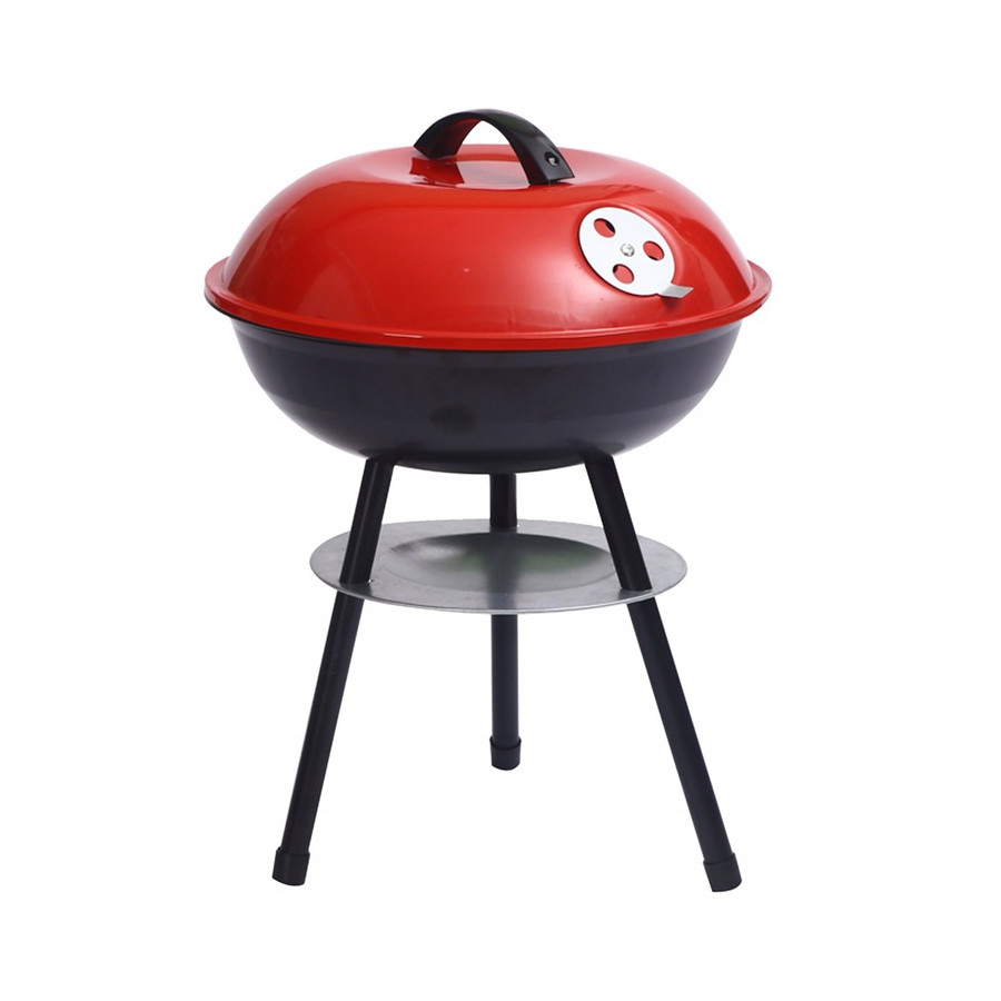 Zahradní gril s víkem 48 cm Tradiční turistický gril na uhlí