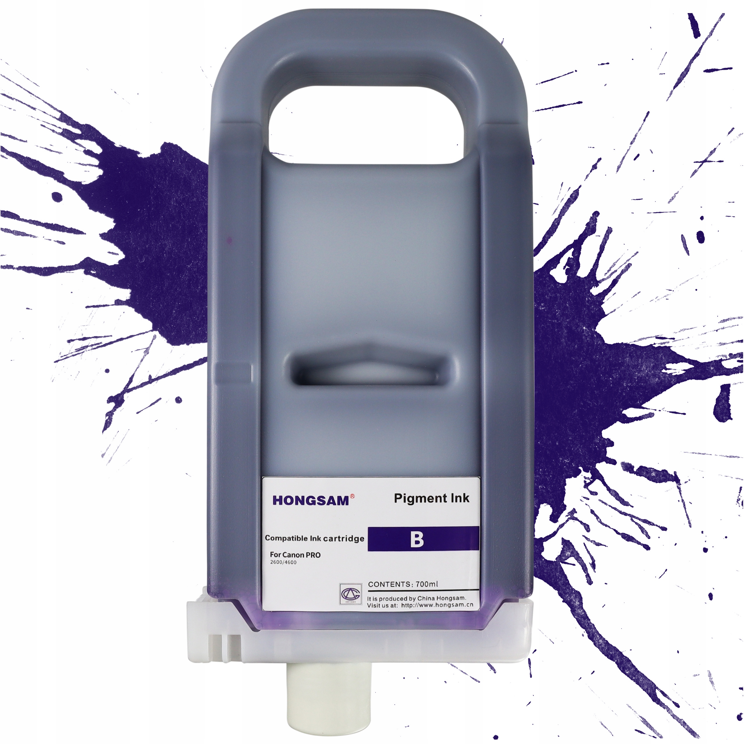 Pigmentový inkoust Blue 700 ml Náhradní náplň Canon PFI-3700 PFI-2700 B