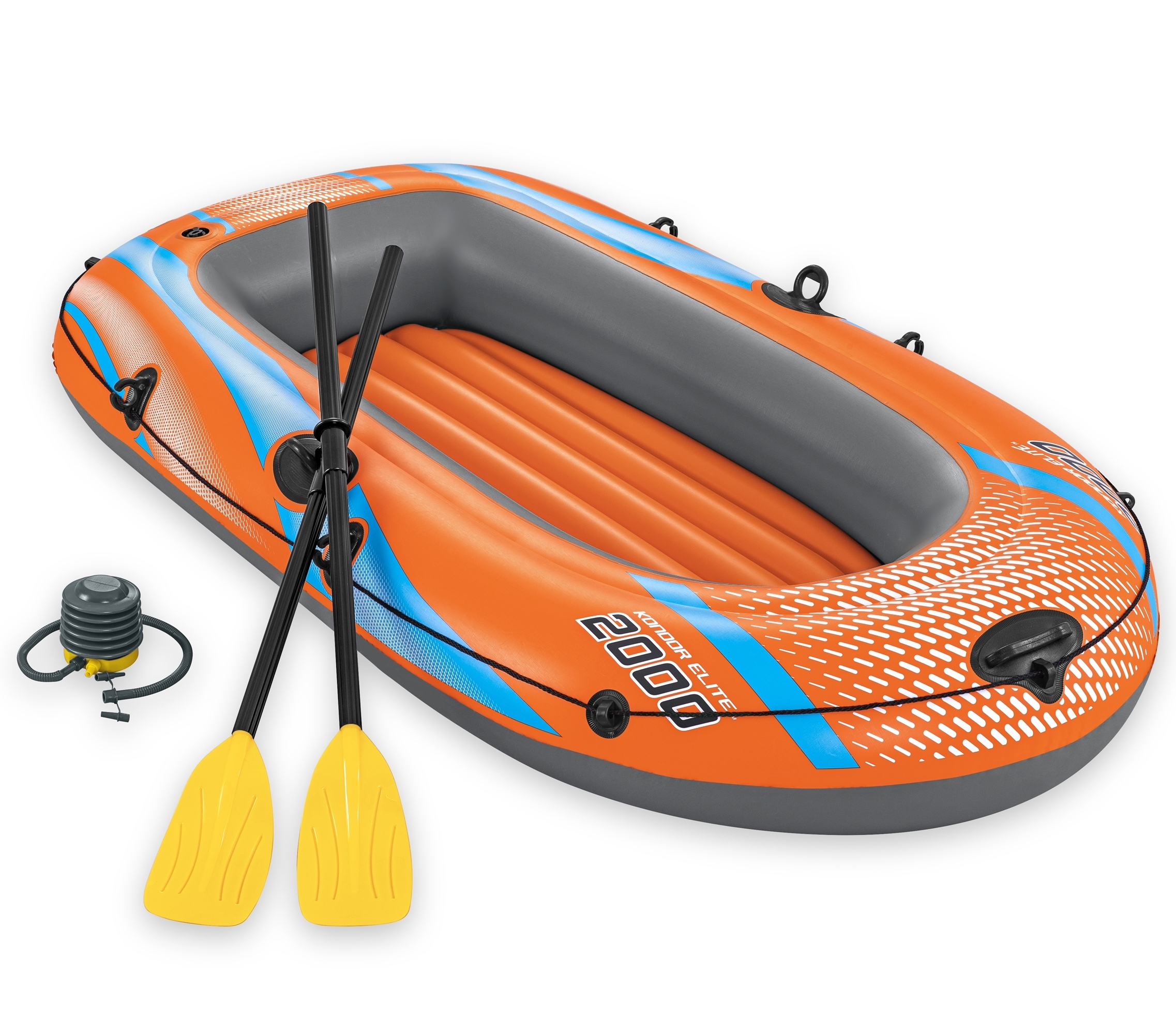 Nafukovací Raft pro 2 osoby Bestway 61141 Kondor Elite Pádla Pumpa 196 x 106 cm